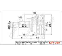 Drve+ Conjunto De Juntas De Eje Para Land Rover Freelander LN LN_ L314