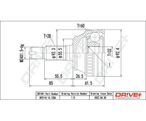 Drve+ Conjunto De Juntas De Eje Para Land Rover Freelander LN LN_ L314