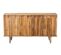 DRW Aparador con 4 Puertas de Madera en Natural 152x41x83 cm