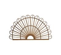 DRW Aplique de Pared de Mimbre en Natural 100x60cm