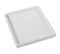 DRW Centro de Mesa Cuadrado de Ceramica en Blanco 3x27x26 cm