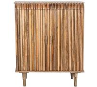 DRW Consola Mueble de Entrada taquillon con 2 Puertas de Madera en Natural 112x42x91 cm