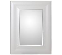 DRW - Espejo de Pared Rectangular de Madera Blanco Roto 60x2x80 cm