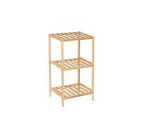 DRW Estanteria de Suelo con 3 baldas de Madera en Natural