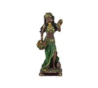 DRW Figura Aja deidad Yoruba asociada con Las Plantas, la curacion y la Medicina Herbal de Resina Pintada a Mano de 20 cm