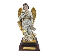 DRW Figura Arcangel San Gabriel de Resina Pintado a Mano de 15 cm