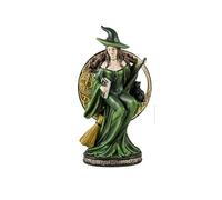 DRW Figura Bruja Verde sentada sobre la Luna 12x12x20 cm