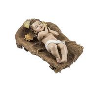 DRW Figura de Jesus Tumbado en una Cuna Humilde 10x10x21 cm