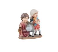 DRW Figura Huida a Egipto Infantil Resina Pintada a Mano 12 cm