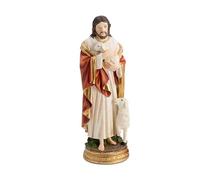 DRW Figura Jesus Buen Pastor Resina Pintado a Mano 20 cm
