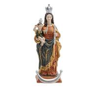 DRW Figura Maria Auxiliadora de Resina Pintada a Mano 22 cm