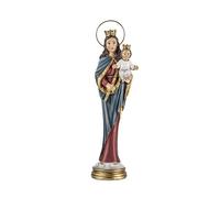 DRW Figura Maria Auxiliadora patrona Familia Salesiana Pintada a Mano 25 cm