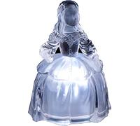 DRW Figura menina acrílica Transparente con luz led 11 cm