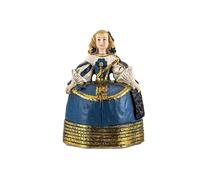 DRW Figura Menina Infanta Margarita Azul Resina Pintada a Mano 9 cm