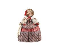 DRW Figura Menina Infanta Margarita roja Resina Pintada a Mano 9 cm