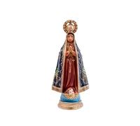 DRW Figura Nuestra Señora Concepcion Aparecida patrona de Brasil de Resina Pintada a Mano 6x3x11 cm