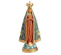 DRW Figura Nuestra Señora Concepcion Aparecida Resina Pintada a Mano 31 cm