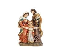DRW Figura representacion La Sagrada Familia Resina Pintada a Mano 15 cm