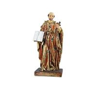 DRW Figura San Ignacio de Loyola Patron de Gipuzkoa de Resina Pintada a Mano 10x6x20 cm
