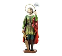 DRW Figura San Isidro Labrador Resina Pintado a Mano 15 cm