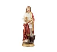 DRW Figura San Juan Evangelista Resina Pintada a Mano 20 cm