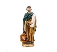 DRW Figura San Marcos Evangelista Resina Pintada a Mano 20 cm