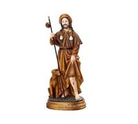 DRW Figura San Roque Resina Pintada a Mano (20 CM)