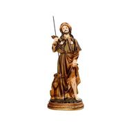 DRW Figura San Roque Resina Pintada a Mano (30 CM)