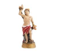 DRW Figura San Sebastian Resina Pintada a Mano 13 cm