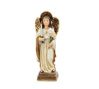 DRW Figura San Uriel Arcangel de la sabiduria y la iluminacion de Resina Pintado a Mano 4x3x11 cm