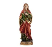DRW Figura Santa Apolonia Resina Pintada a Mano 30 cm