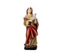 DRW Figura Santa Cecilia Resina Pintada a Mano 20 cm