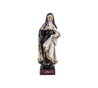 DRW Figura Santa Teresa de Jesus de Resina Pintada a Mano 3x3x11 cm