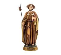 DRW Figura Santiago Peregrino Resina Pintada a Mano 30 cm