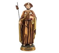 DRW Figura Santiago Peregrino Resina Pintada a Mano 40 cm