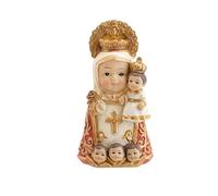 DRW Figura Virgen Covadonga Infantil Resina Pintada a Mano 9 cm