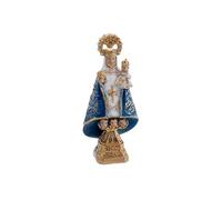 DRW Figura Virgen de Covadonga Azul Resina Pintada a Mano 12 cm