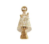 DRW Figura Virgen de Covadonga Beige Resina Pintada a Mano 22 cm