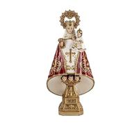DRW Figura Virgen de Covadonga roja patrona de Asturias de Resina Pintada a Mano 20x20x40 cm
