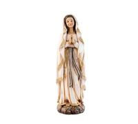 DRW Figura Virgen de Lourdes de Resina Pintada a Mano 20 cm