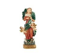 DRW Figura Virgen Desatanudos Resina Pintada a Mano (11 CM)