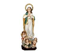 DRW Figura Virgen Inmaculada Resina Pintada a Mano 22 cm