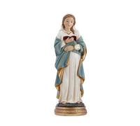 DRW Figura Virgen Maria Embarazada Resina Pintada a Mano 20 cm