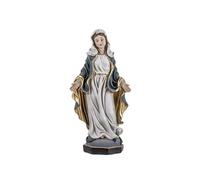 DRW Figura Virgen Milagrosa patrona de los Milagros y Proteccion Divina de Resina Pintada a Mano Movimiento 19 cm