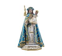 DRW Figura Virgen Peregrina de Galicia patrona de los Caminos y los peregrinos de Resina Pintada a Mano de 21 cm