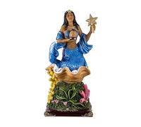 DRW Figura Yemaya Grande orisha Mayor Resina Pintada a Mano 30 cm