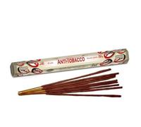 DRW Incienso Varilla Aroma antitabaco Varilla 25 cm Antitobacco (120 Unidades) + estampita San Pancracio