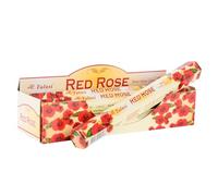 DRW Incienso Varilla Aroma Rosa Varilla 25 cm Red Rose (120 Unidades) + estampita San Pancracio