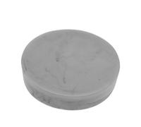 DRW - Jabonera de baño Redonda acrílica y Acabado mármol 11,5x2,5 Cm