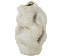 DRW Jarron de sobremesa con Forma Irregular de Resina en Beige Arena 41x28.5x26 cm